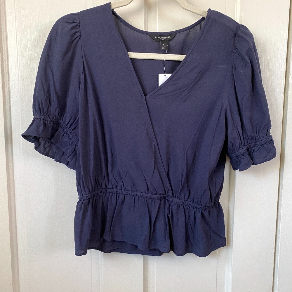 Banana Republic Factory Wrap Blouse
